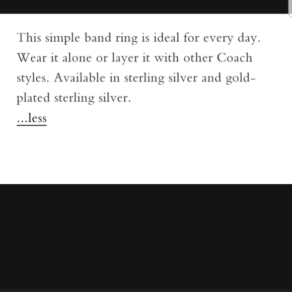 COACH RING - Picture 6 of 7